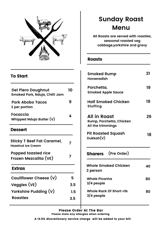 Example Menus – From The Ashes BBQ